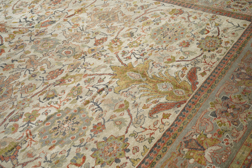Antique Ziegler Mahal Rug 9'9'' x 17'9''