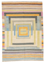 Fine Contemporary Turkish Kilim Flat Weave Wool Rug