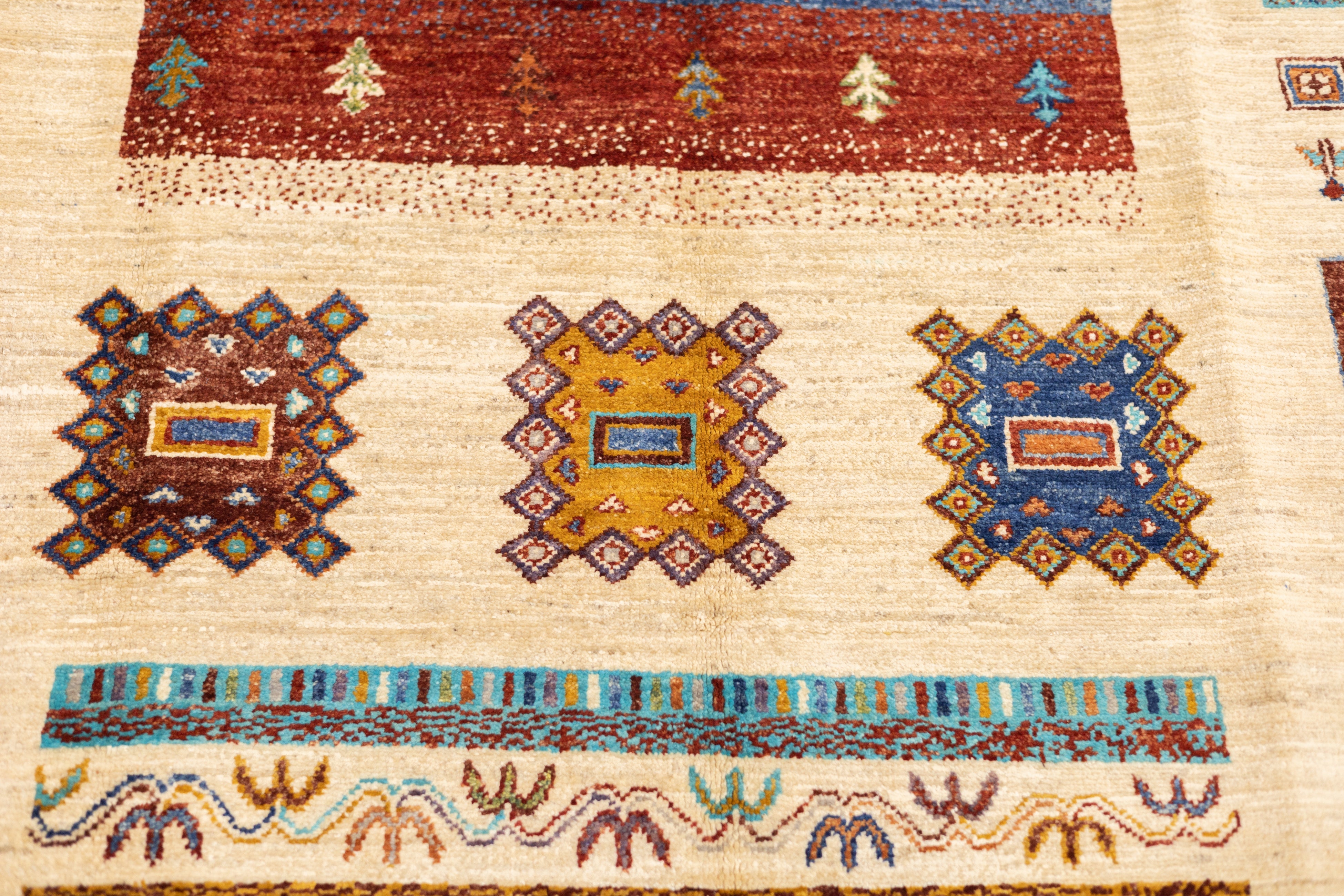 Fine  Gabbeh Rug 5'0" x 6'9''