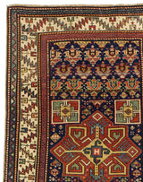 Fine Antique Caucasian Akstafa Rug 3' 7'' x 11' 6''