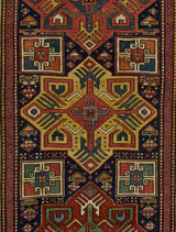 Fine Antique Caucasian Akstafa Rug 3' 7'' x 11' 6''