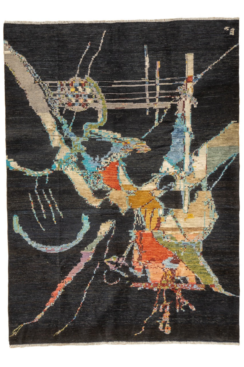 Fine Contemporary Wool Rug 5'6" x 7' 7''