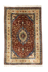Antique Silk Fine Turkish Rug 5'3" x 8' 2"