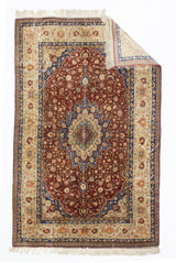Antique Silk Fine Turkish Rug 5'3" x 8' 2"