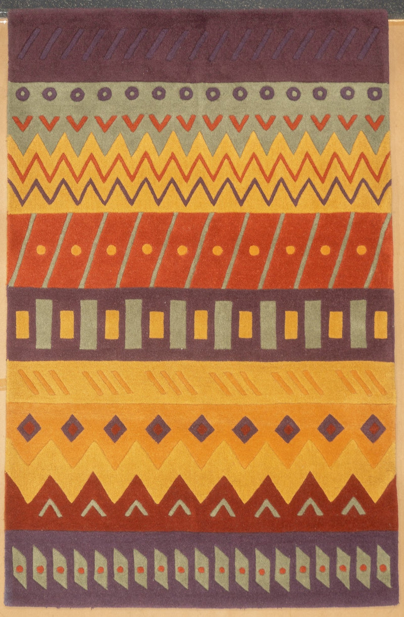 Hand Tufted Wool Rug 5'1'' x 8''