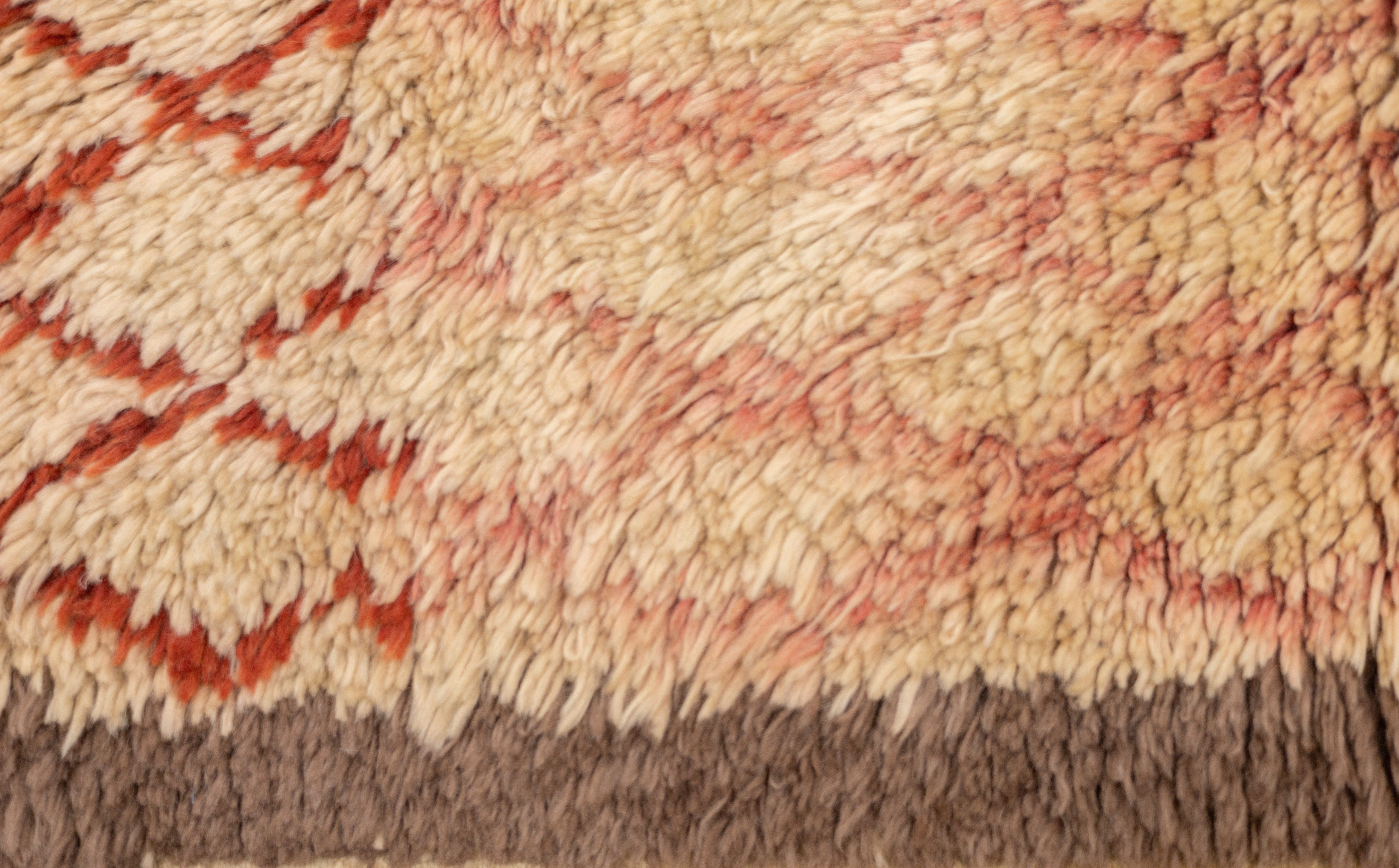 Vintage Turkish Shag Rug 4'0" x 6'3"