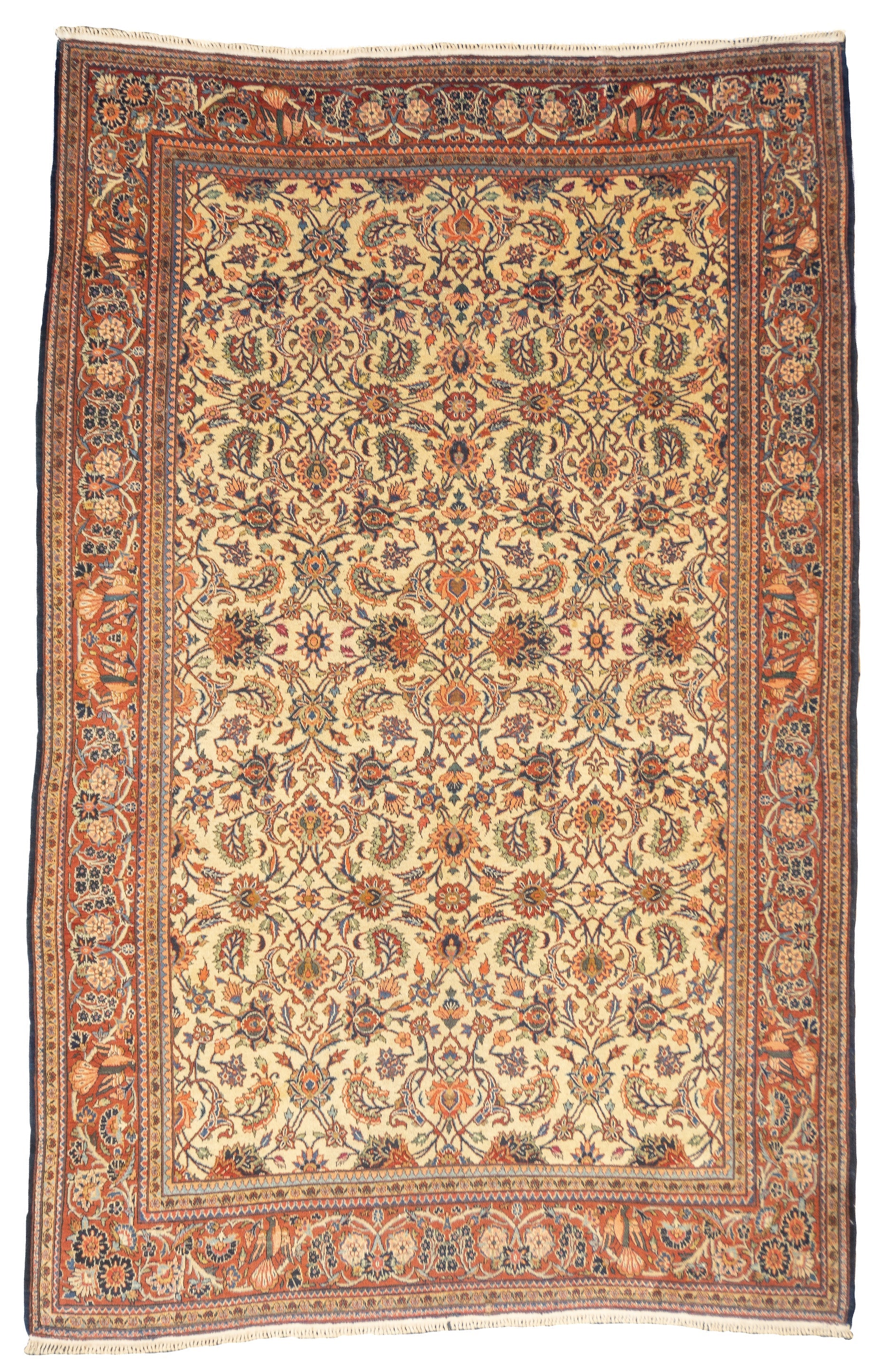 Antique Kashan Rug 6'9" x 9'3''