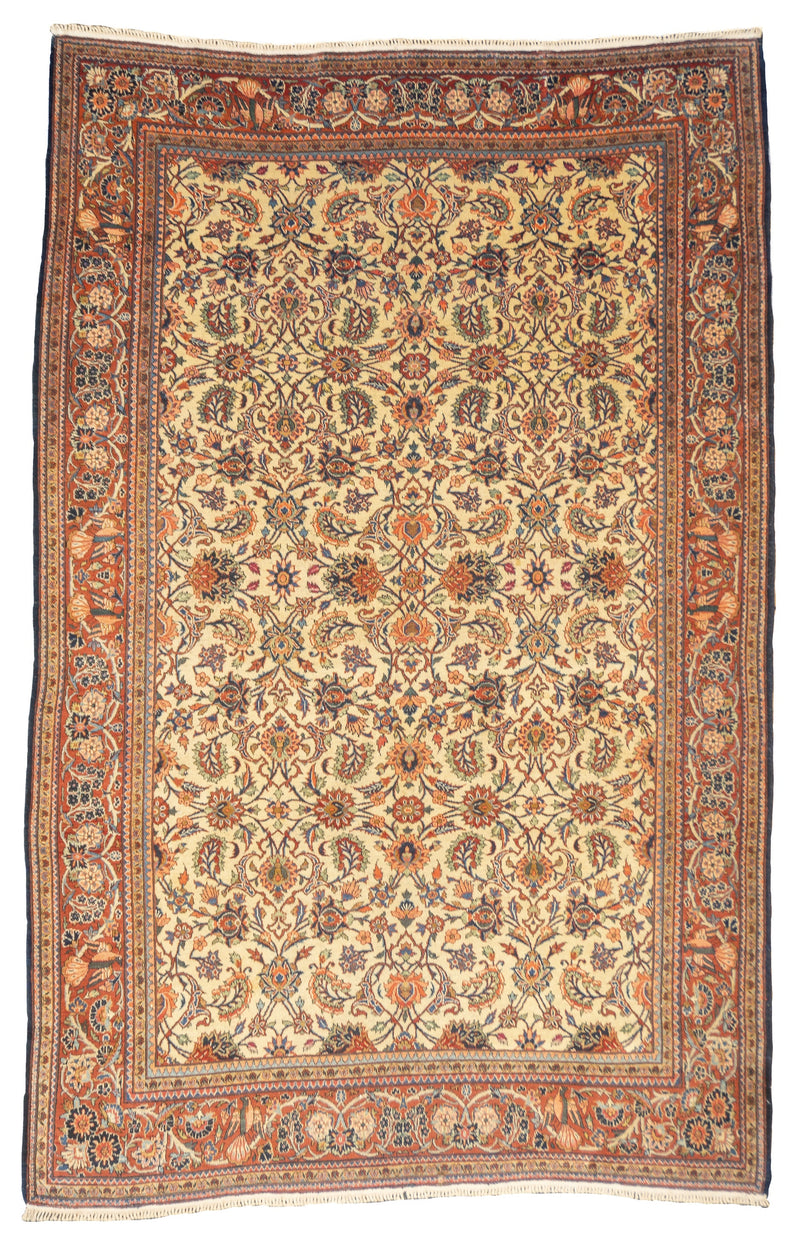 Antique Kashan Rug 6'9