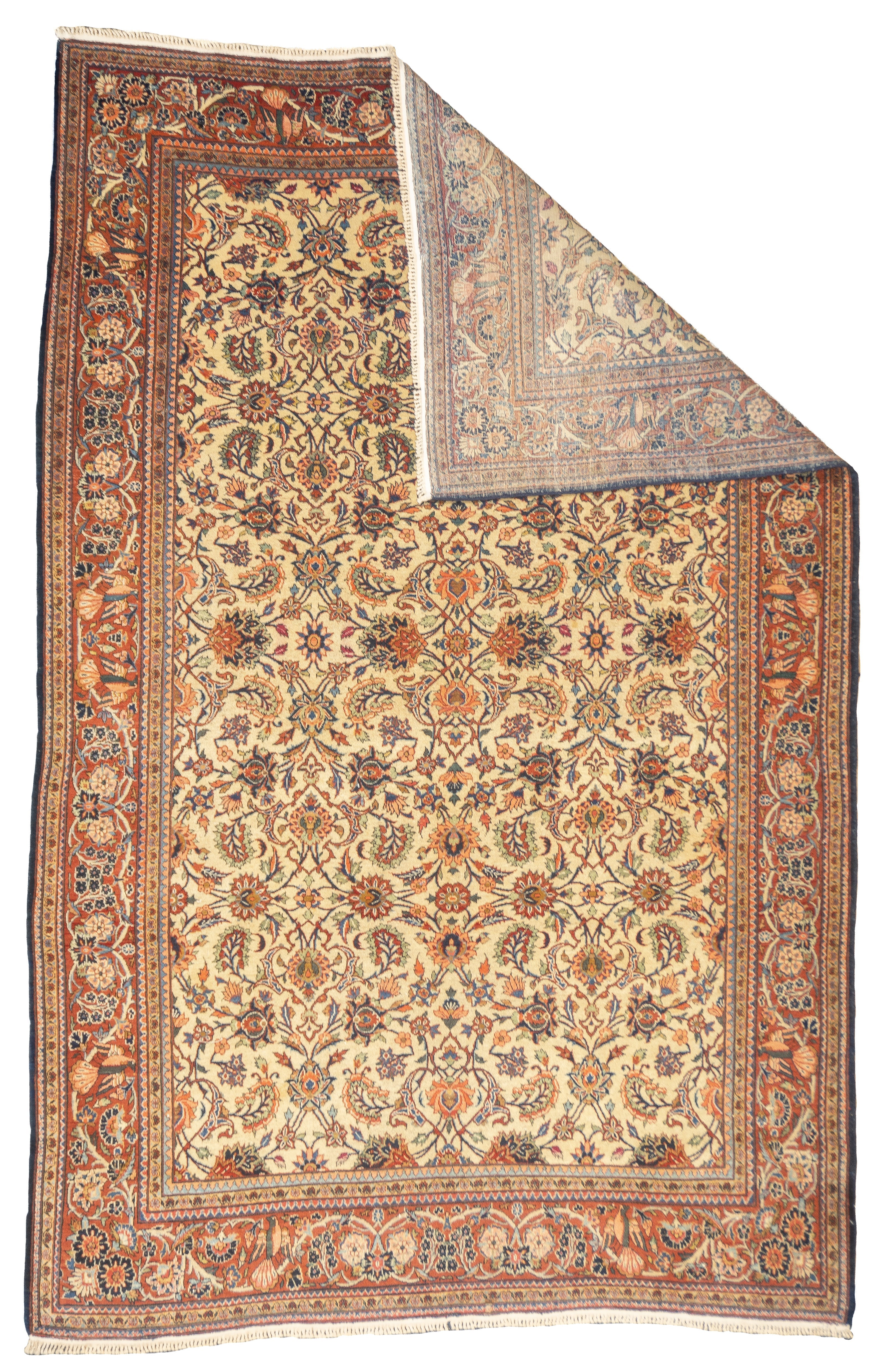 Antique Kashan Rug 6'9" x 9'3''