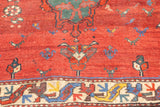 Fine Antique  Wool Foundation Lori Hallway Rug 4'7" x 11'4"