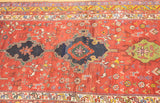 Fine Antique  Wool Foundation Lori Hallway Rug 4'7" x 11'4"