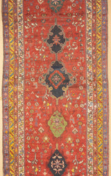 Fine Antique  Wool Foundation Lori Hallway Rug 4'7" x 11'4"