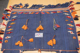 Fine Vintage Baluch Horse Cover Kilim 4'8" x 5'3''