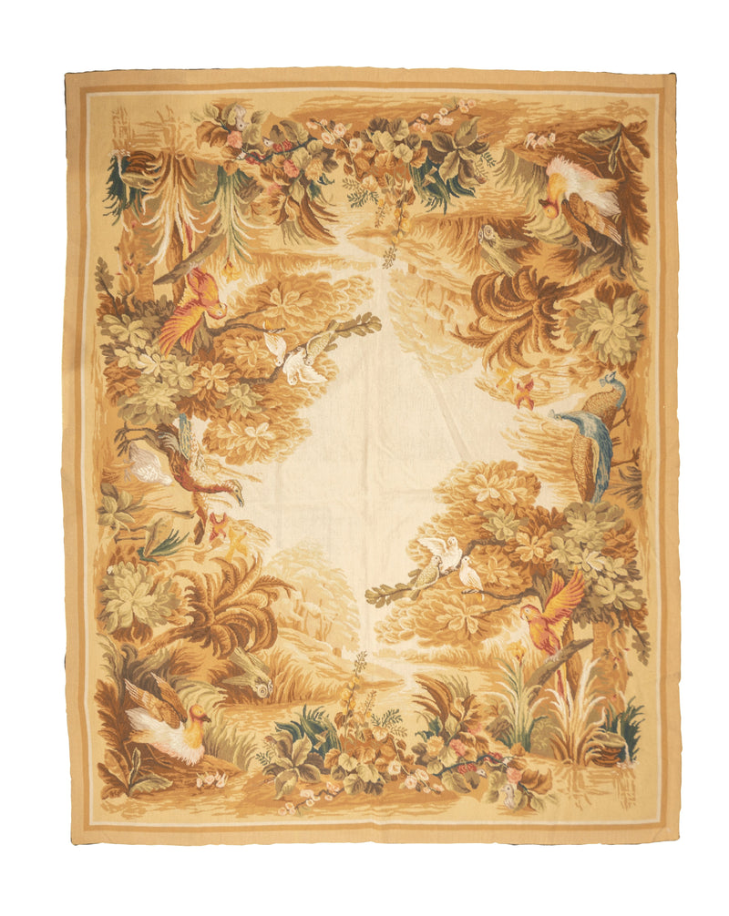 French Aubusson Design Rug 7'10
