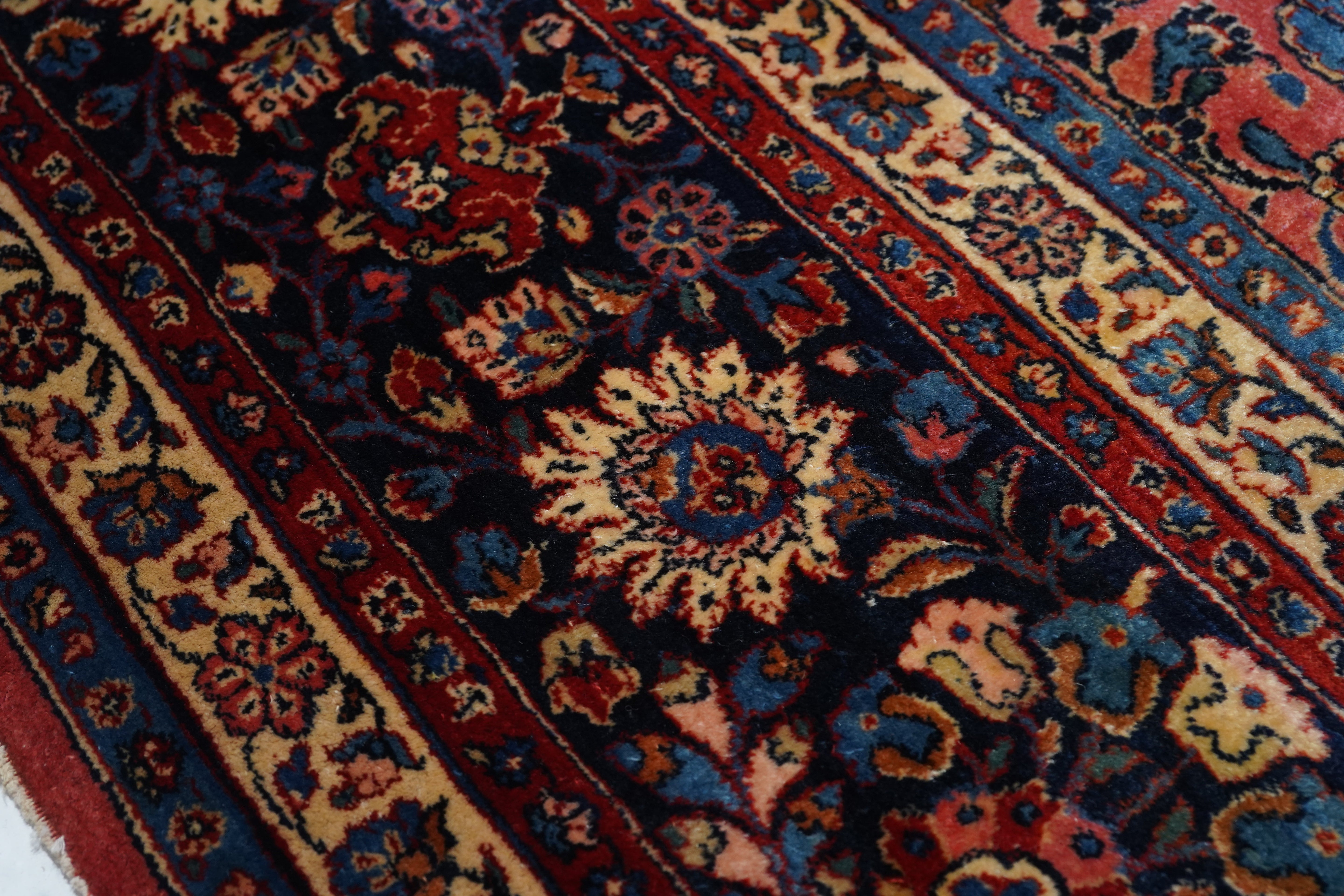 Antique  Kashan Rug 9'0'' x 14'1''