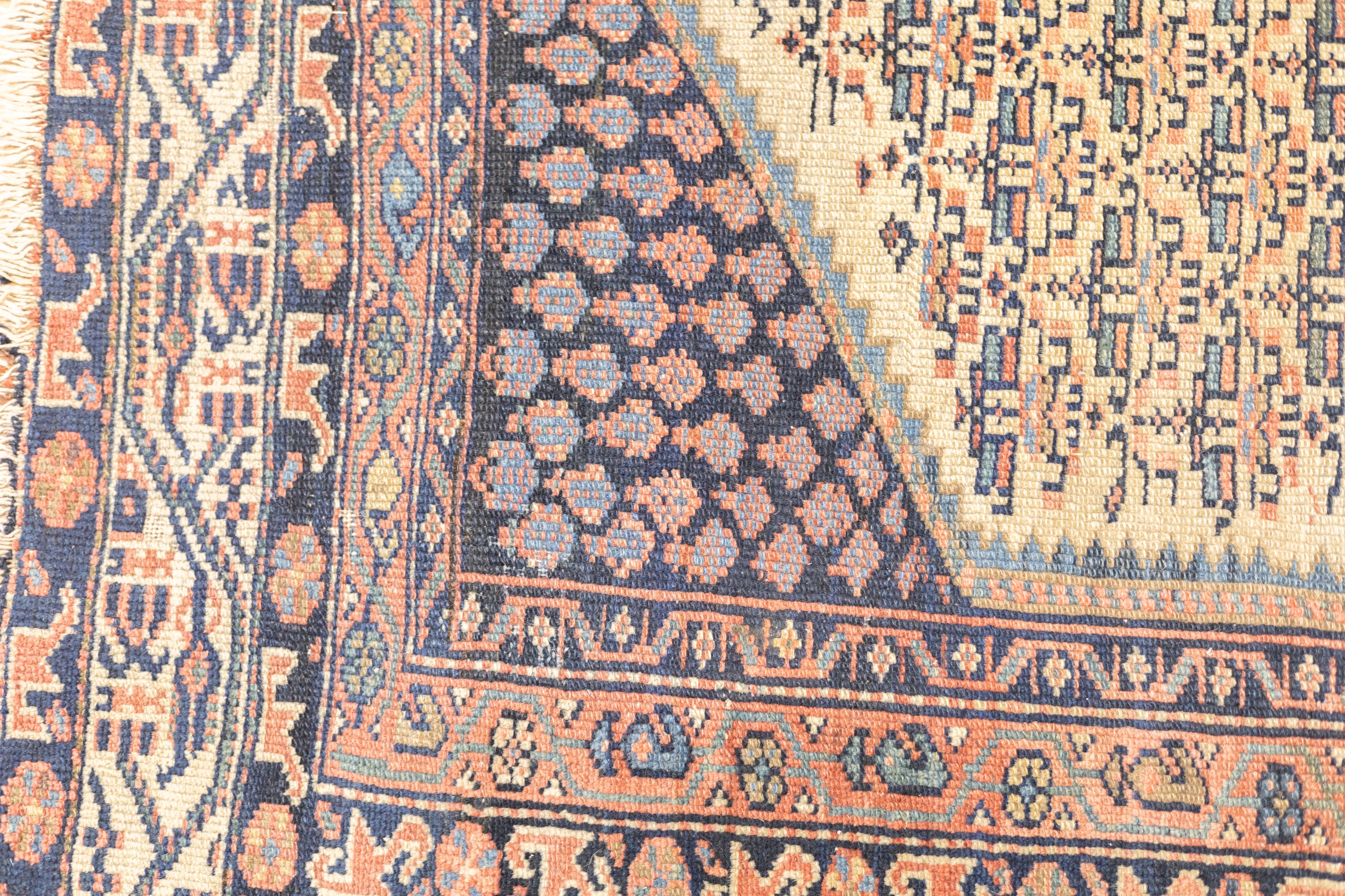 Antique  Malayer Rug 5'0" x 6'5"