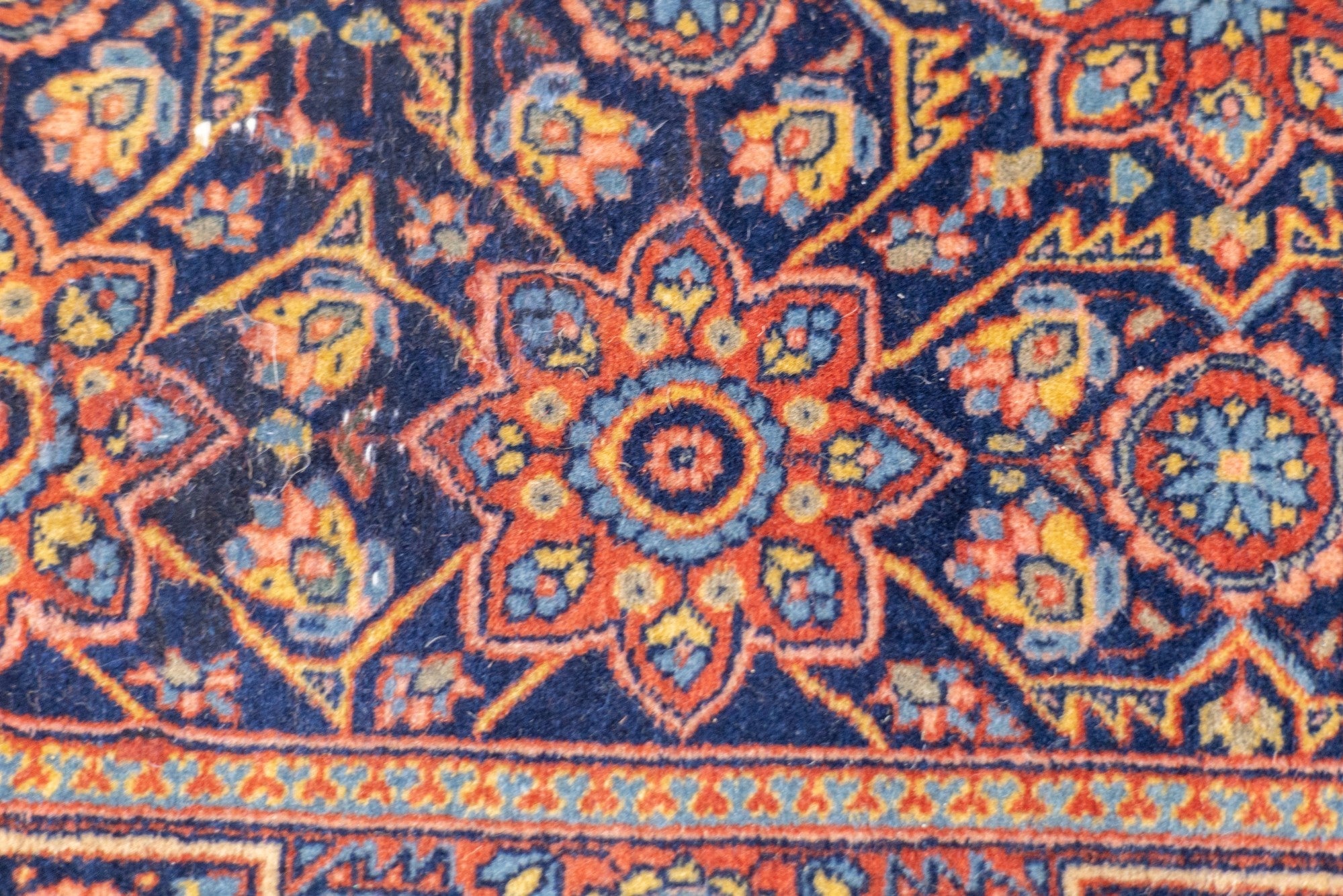 Antique Kashan Rug 7'10" x 10' 8''