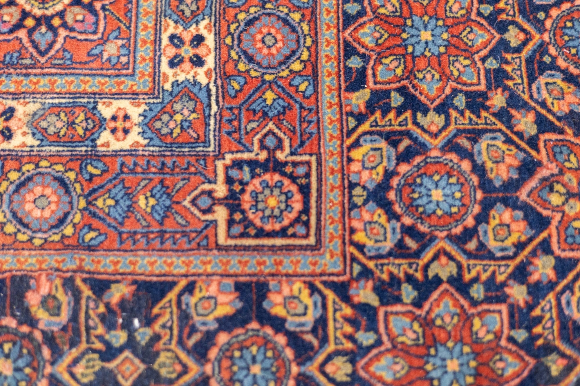 Antique Kashan Rug 7'10" x 10' 8''