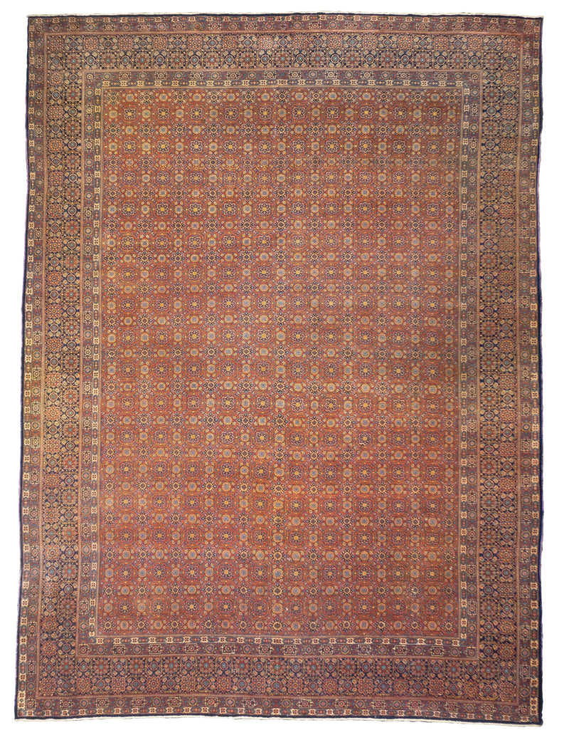 Antique Kashan Rug 7'10