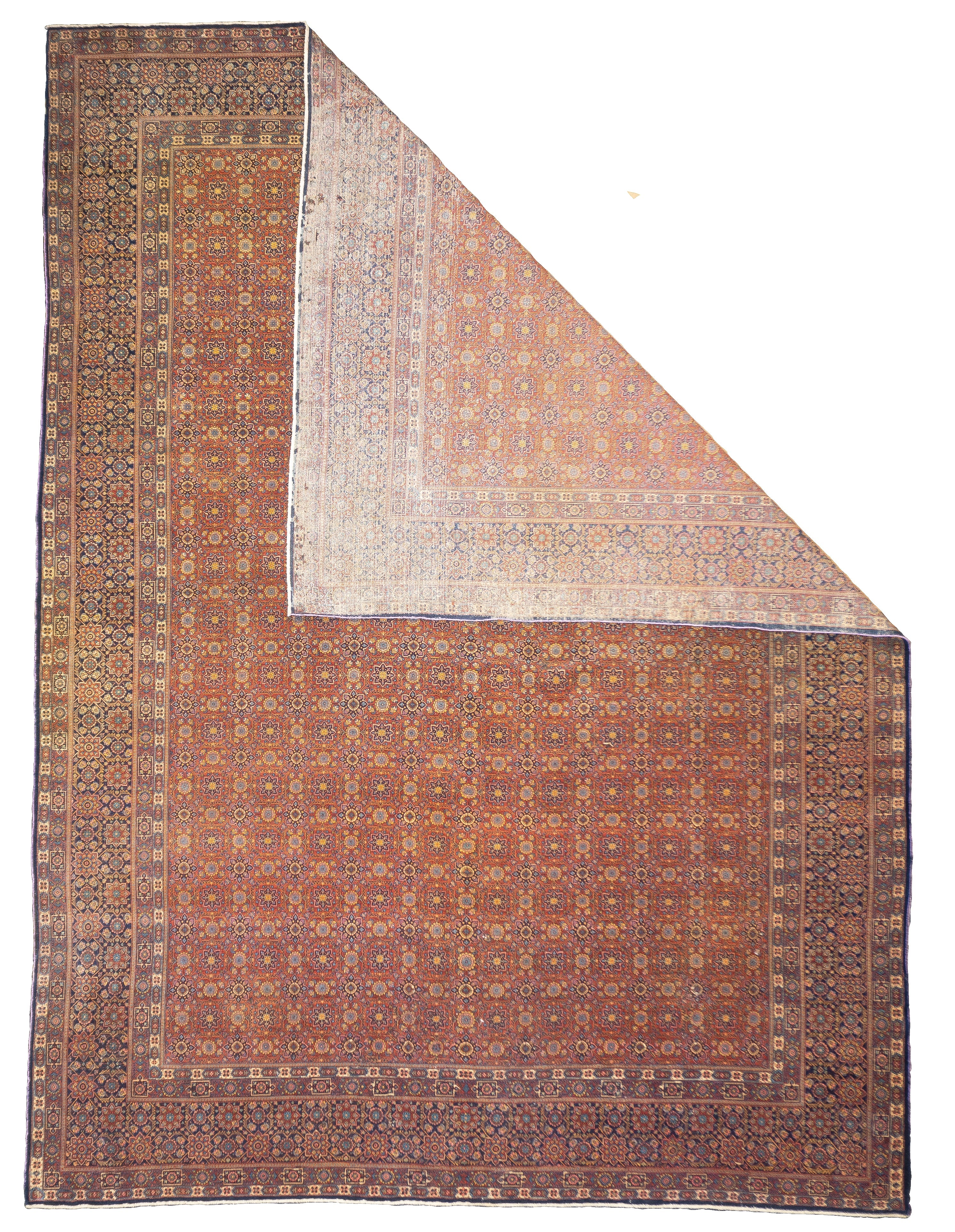 Antique Kashan Rug 7'10" x 10' 8''