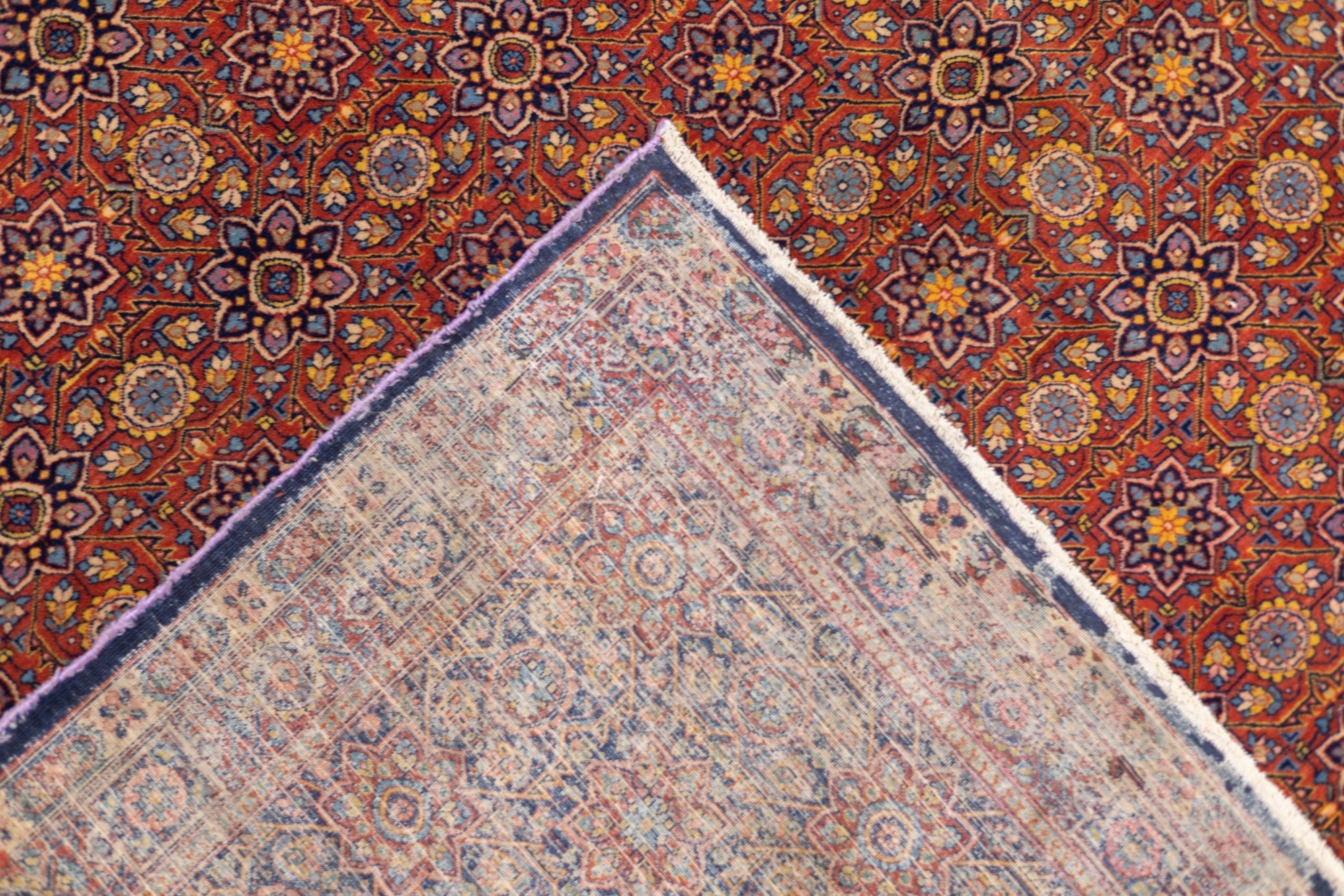 Antique Kashan Rug 7'10" x 10' 8''