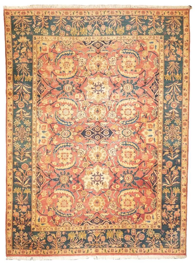 Antique Indian Agra Wool Rug 8'11