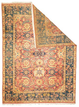 Antique Indian Agra Wool Rug 8'11" x 12'1"