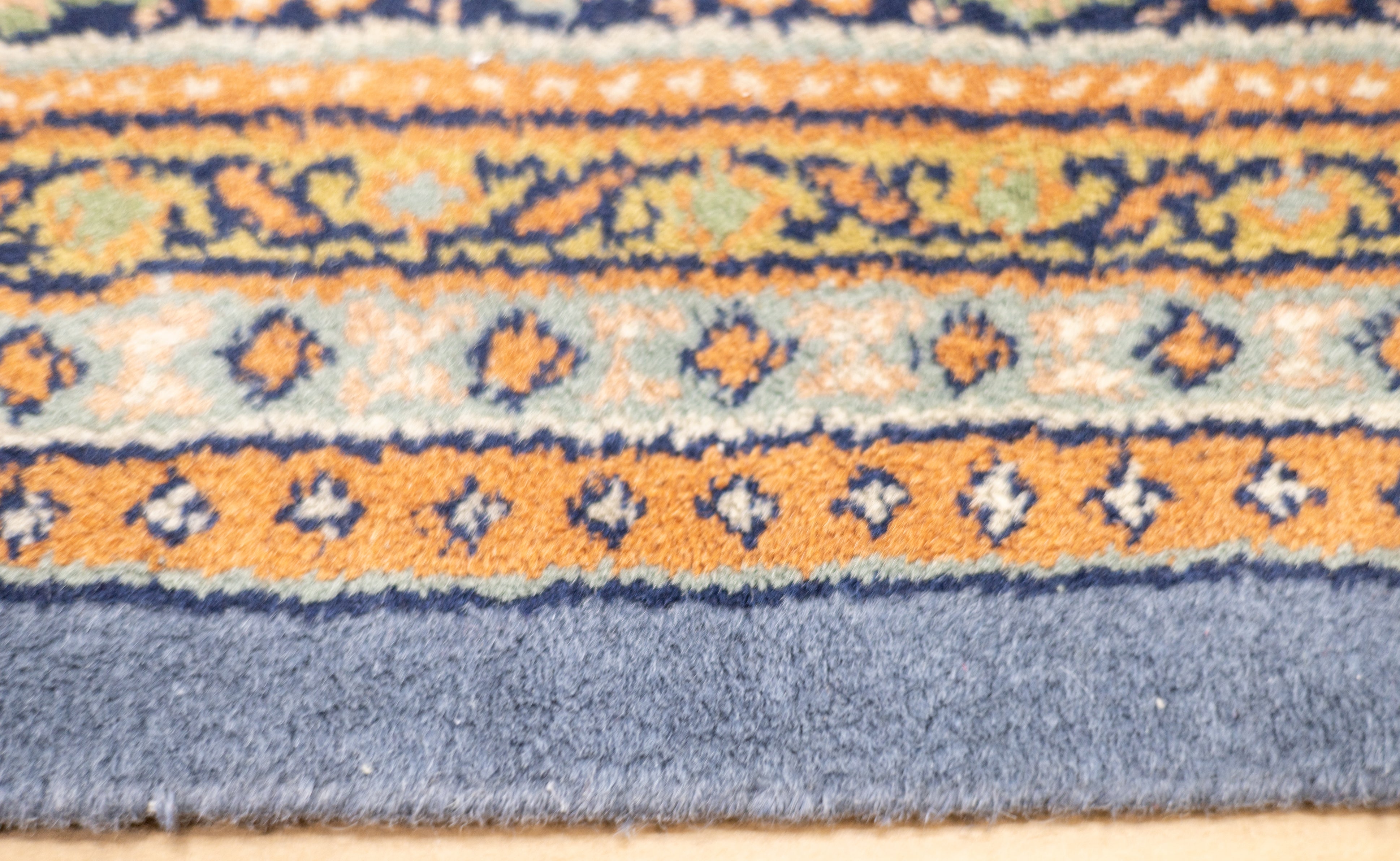Fine Vintage Indo Tabriz Wool Rug 6'6" x 9'9"