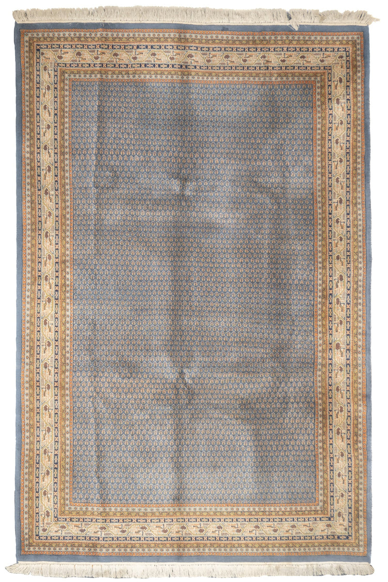Fine Vintage Indo Tabriz Wool Rug 6'6