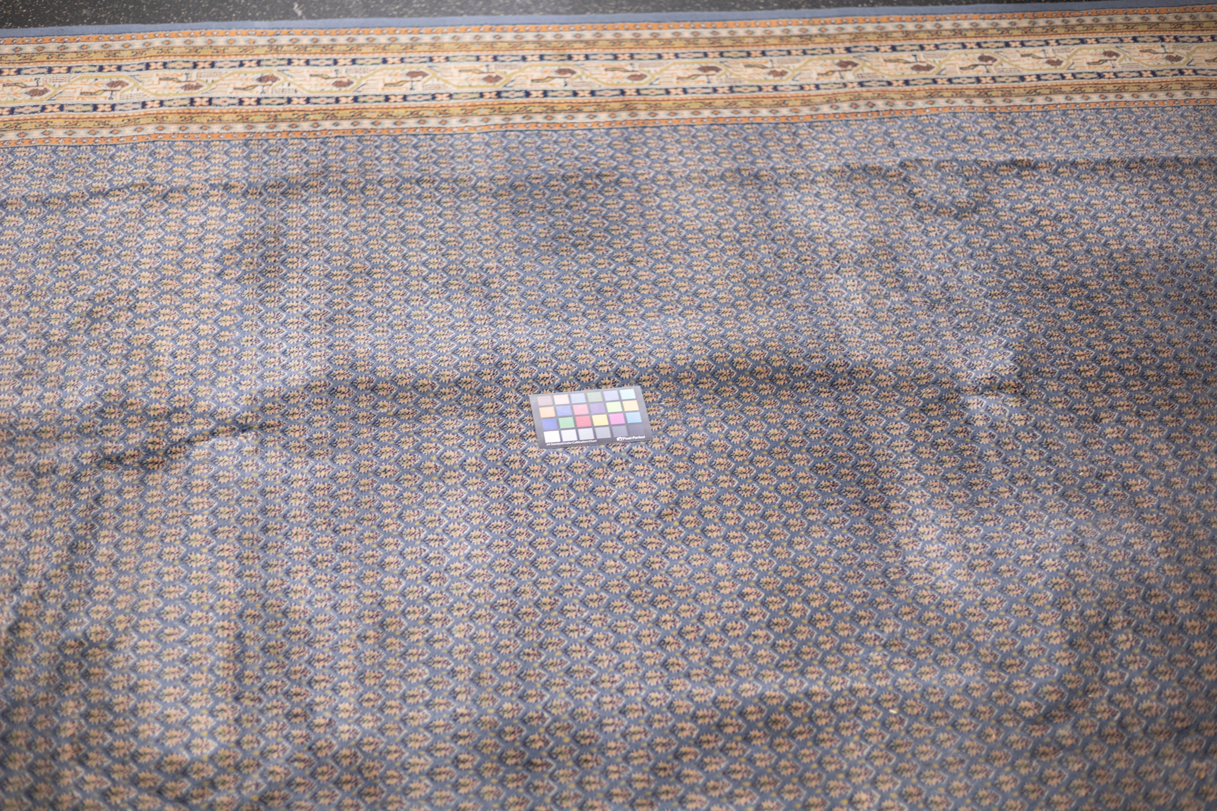 Fine Vintage Indo Tabriz Wool Rug 6'6" x 9'9"
