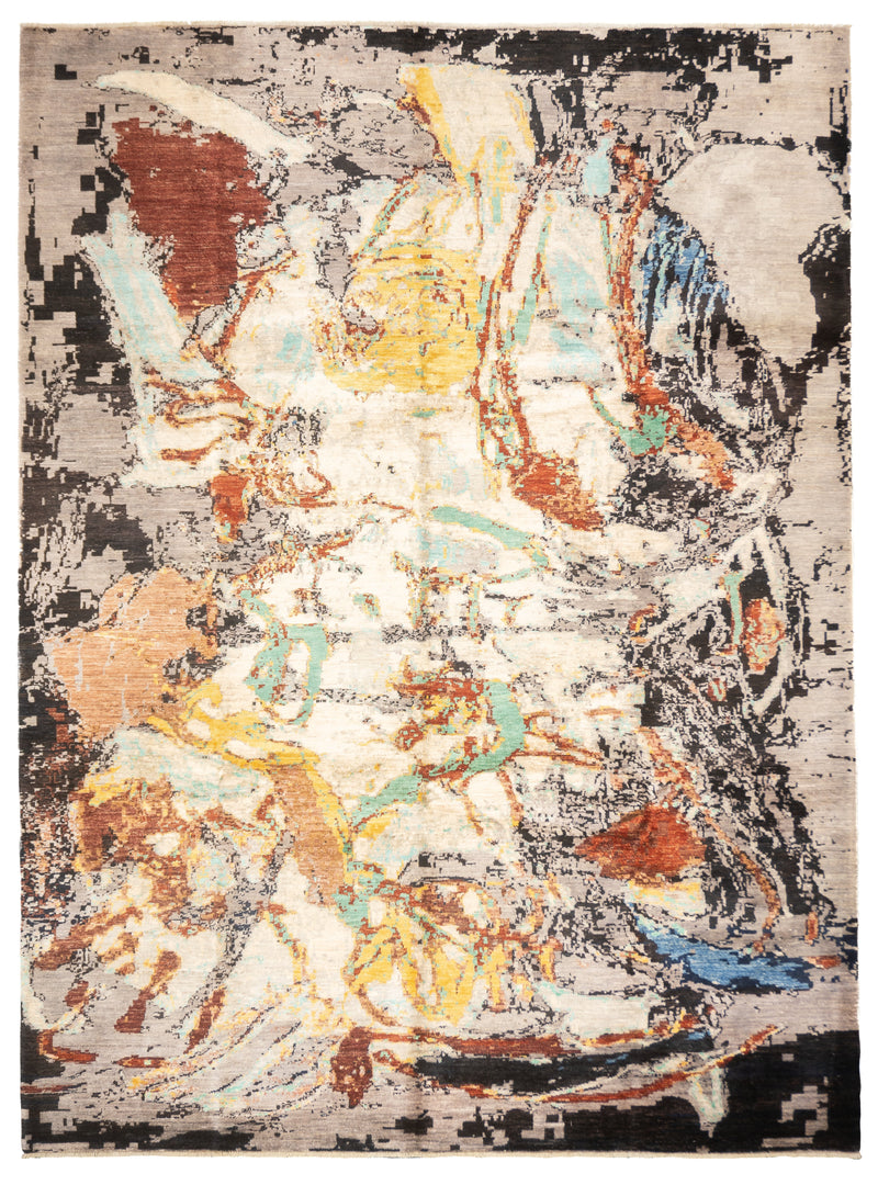 Fine Contemporary Wool Rug 8'6'' x 11'5