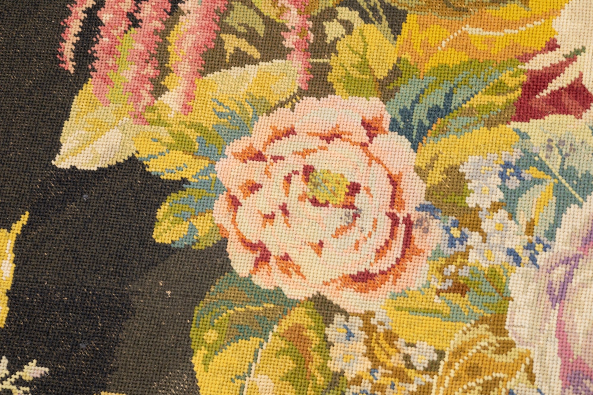 Vintage English Needle Point 5'0" x 7'5"