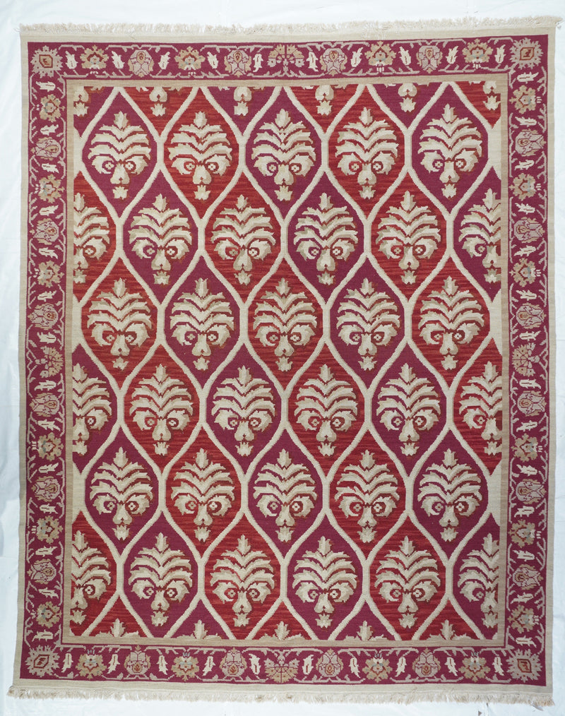 Sumak Flat Weave Wool Rug 8'0