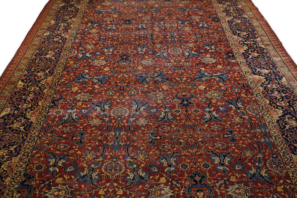 Fine Antique Tabriz Rug 7'6'' x 17'6''
