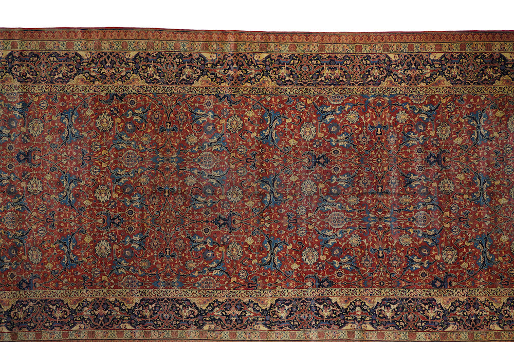 Fine Antique Tabriz Rug 7'6'' x 17'6''