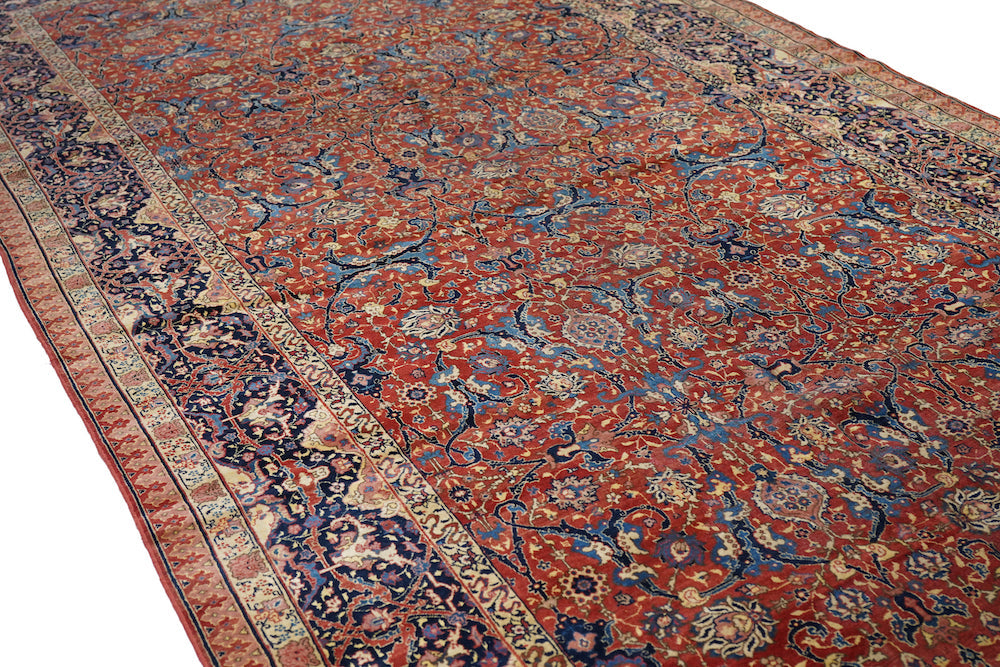 Fine Antique Tabriz Rug 7'6'' x 17'6''