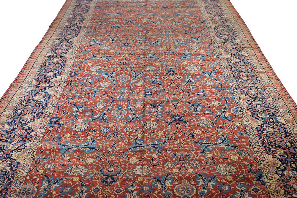 Fine Antique Tabriz Rug 7'6'' x 17'6''