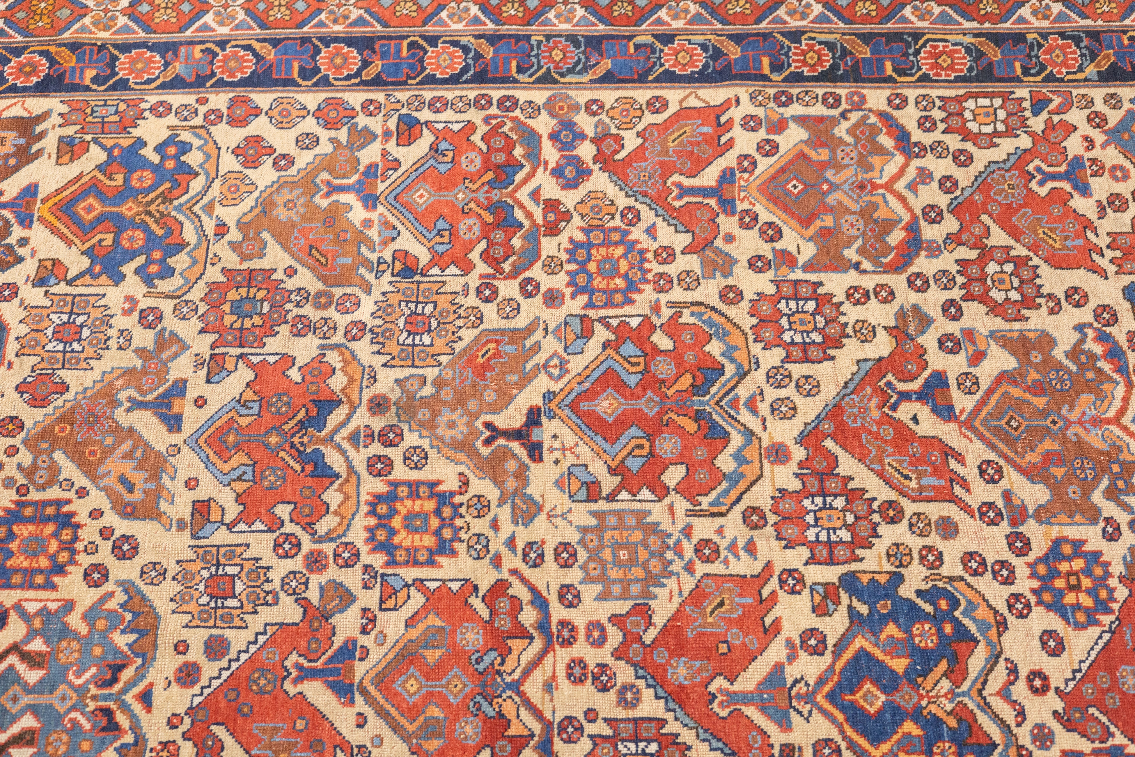 Antique  Afshar Rug 4'4'' x 6'4''