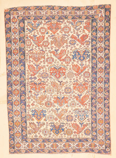 Antique  Afshar Rug 4'4'' x 6'4''