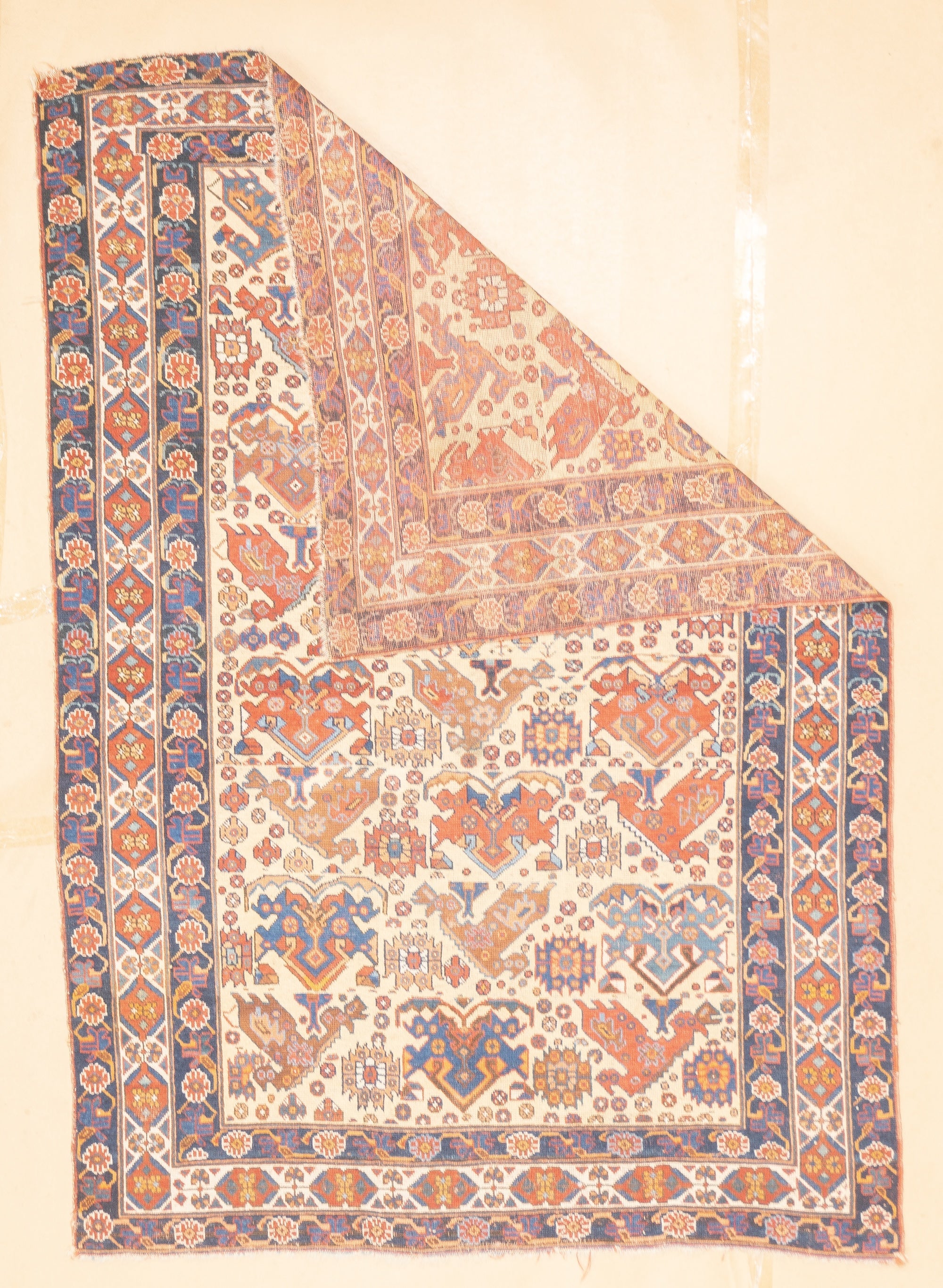 Antique  Afshar Rug 4'4'' x 6'4''