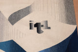Fine mid century French designer wool tapestry 4'10" x 6'4"