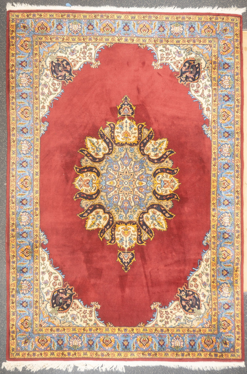 Vintage Turkish Wool Rug 7'8'' x 11'4''