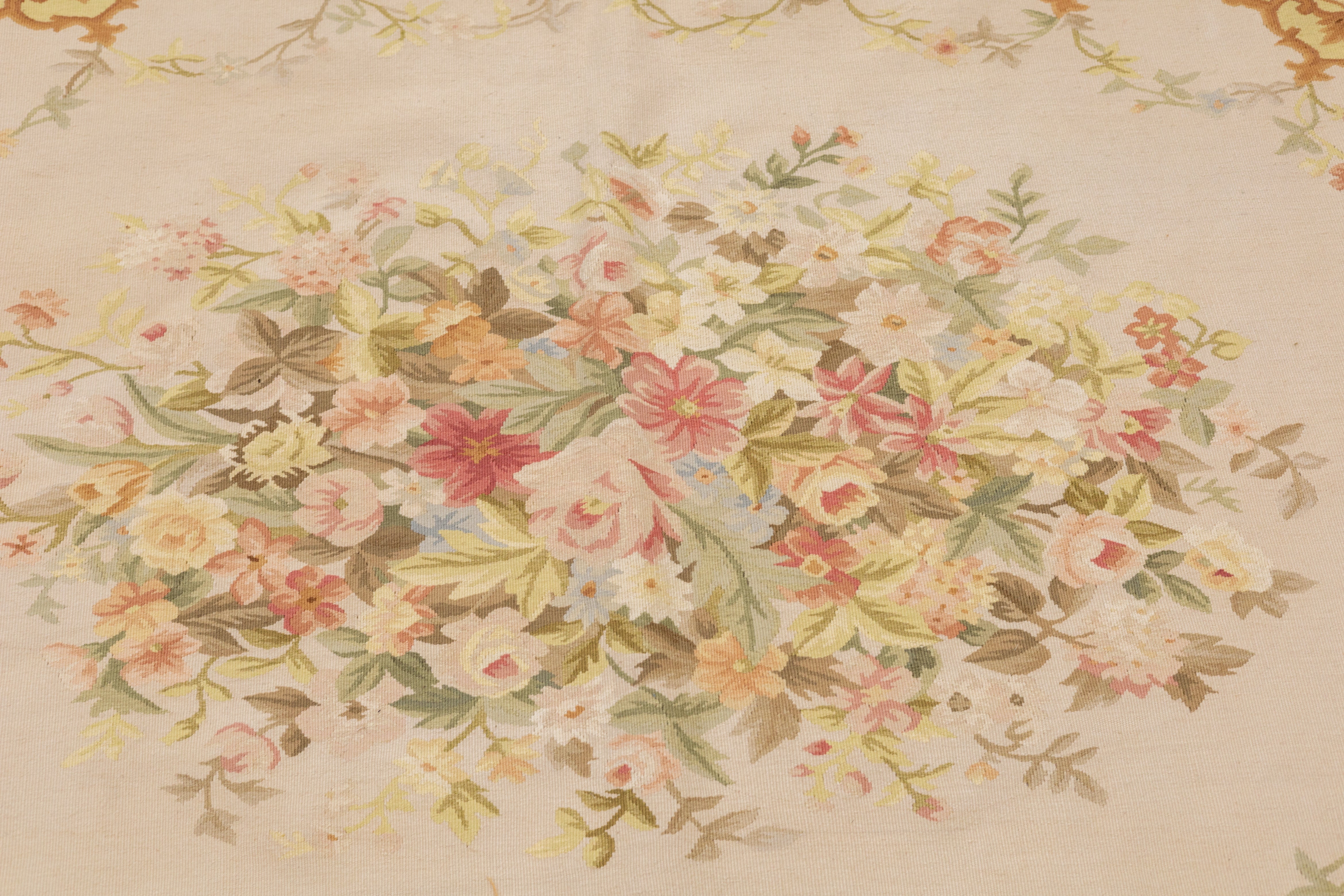 Aubusson Flat Weave Wool Rug 8'0" x 10'0"