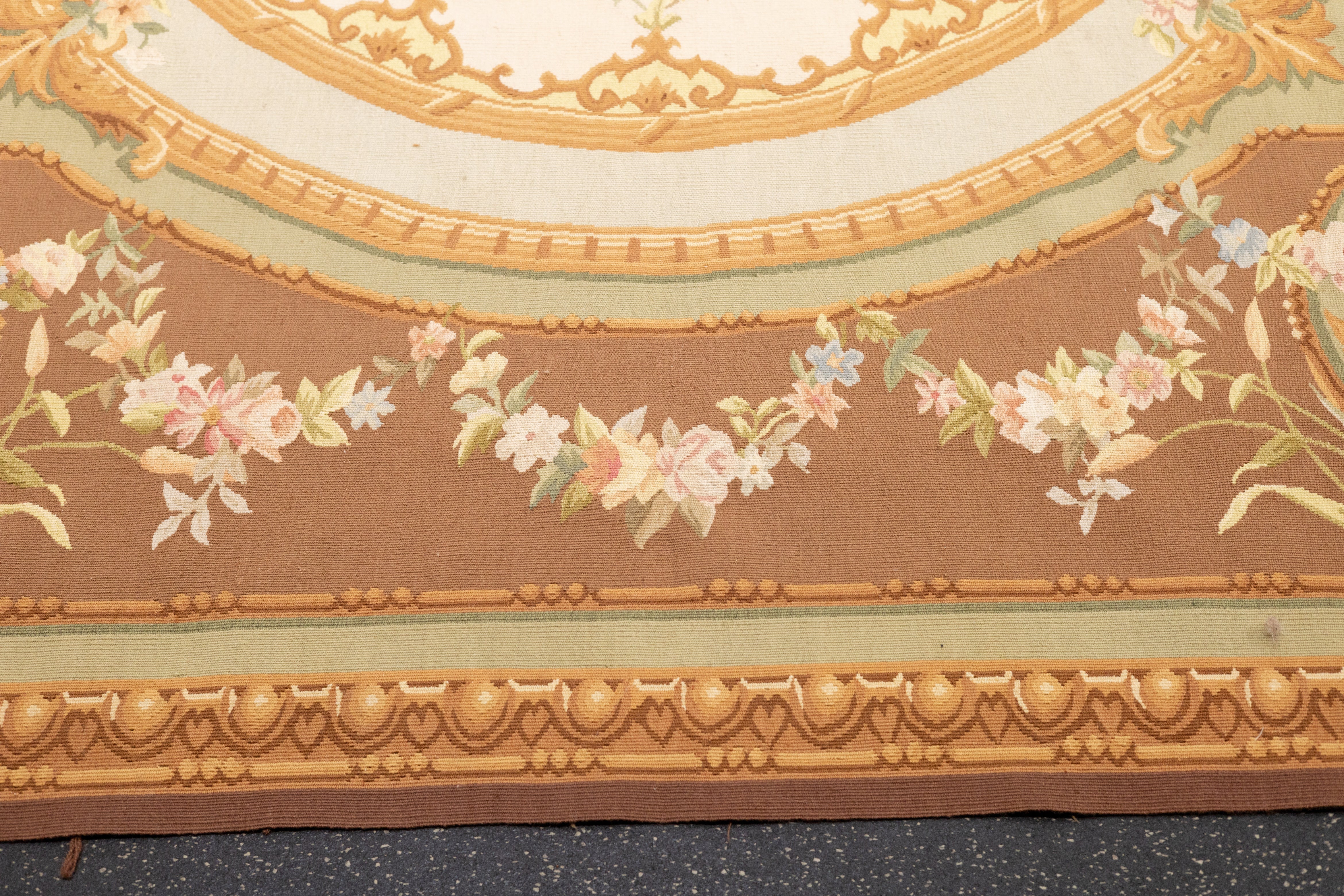 Aubusson Flat Weave Wool Rug 8'0" x 10'0"