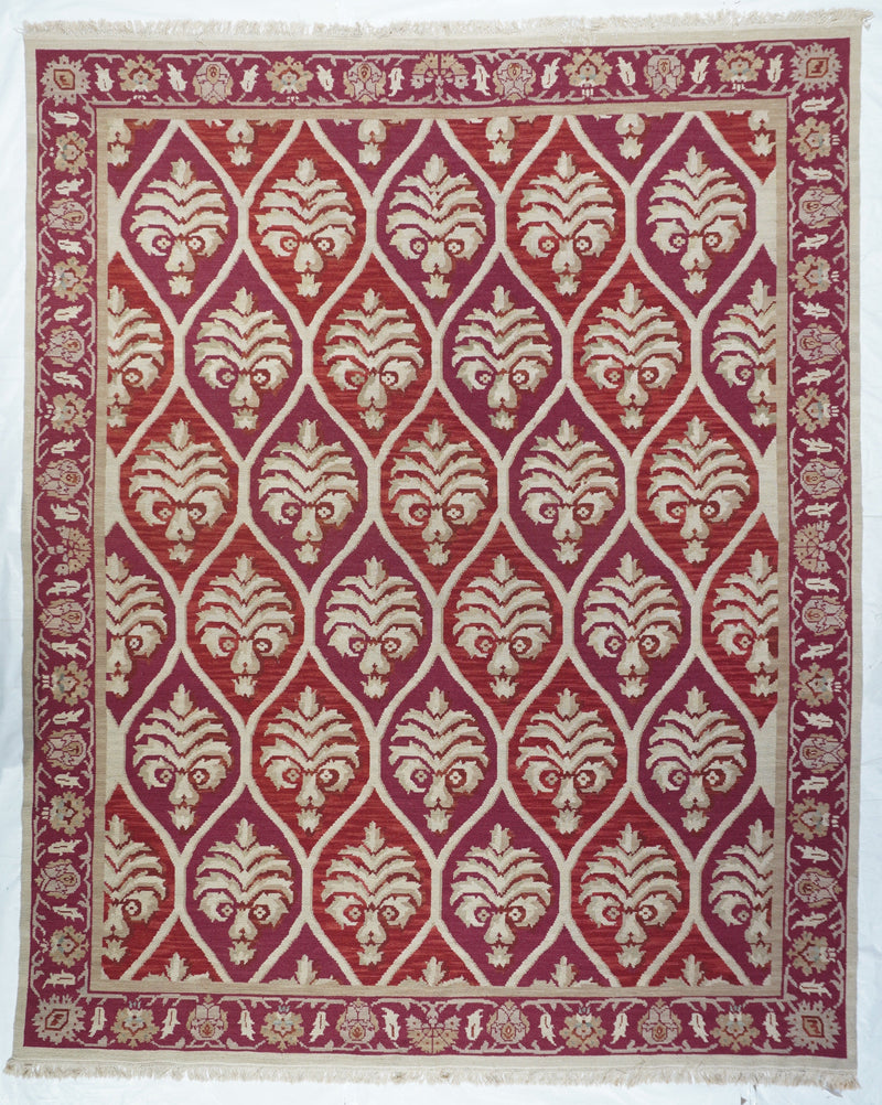 Sumak Flat Weave Wool Rug 8'0