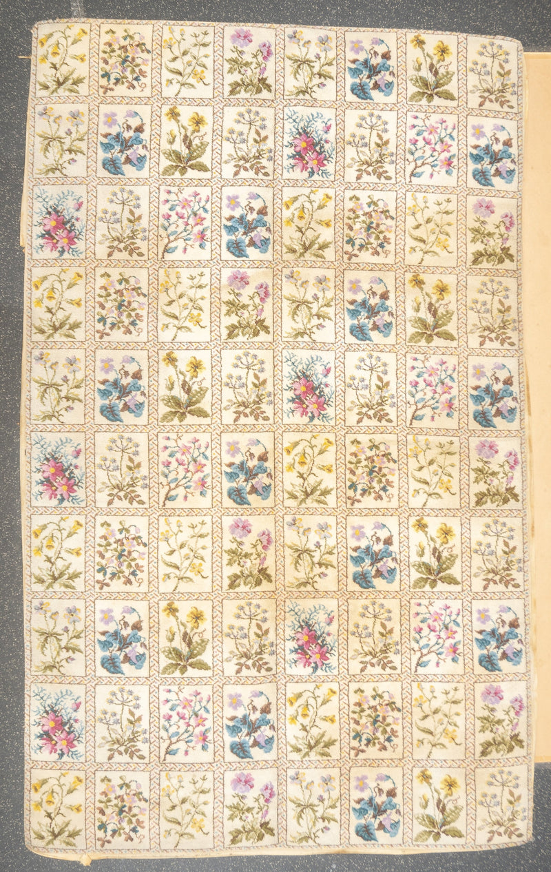 Vintage European Wool Rug 5'0