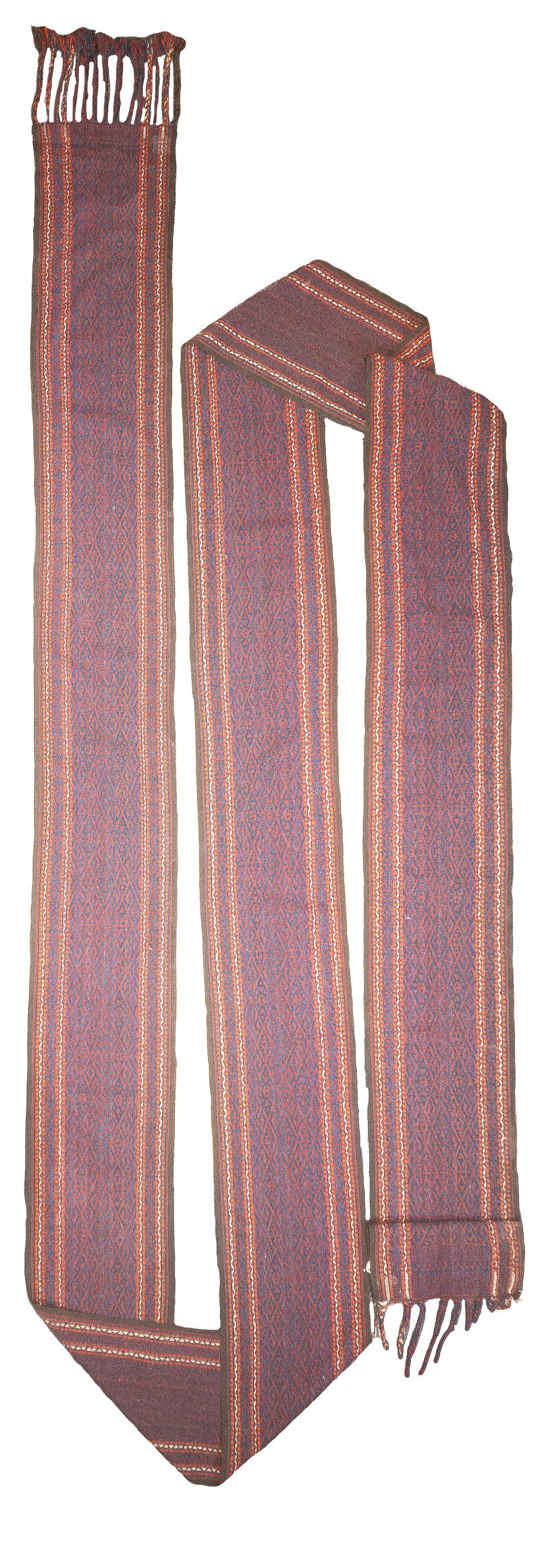 Fine Antique Turkmen Long Tent Band 1'9'' x 45'0