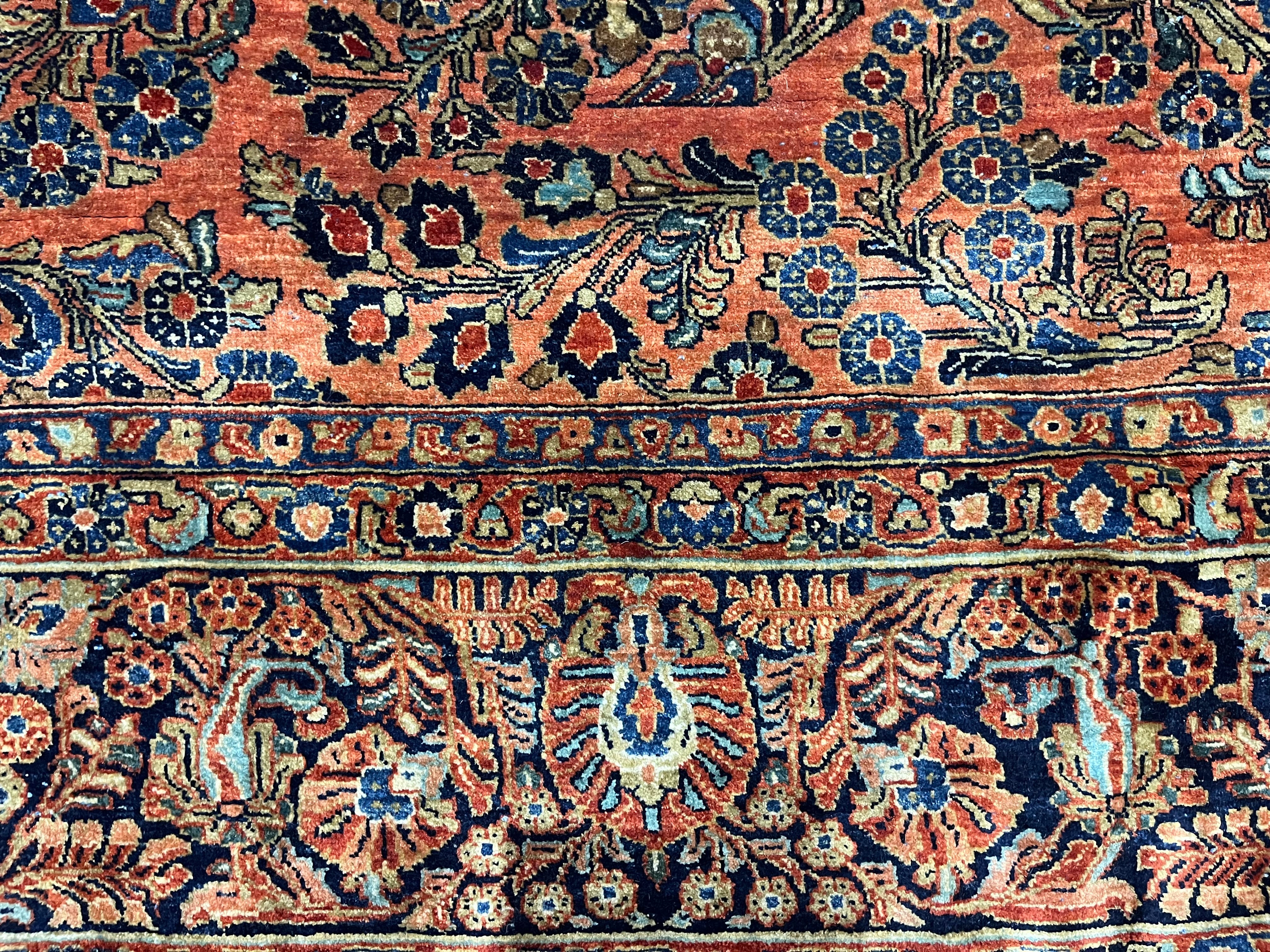 Antique Sarouk Rug 9' 3" x 23' 2''