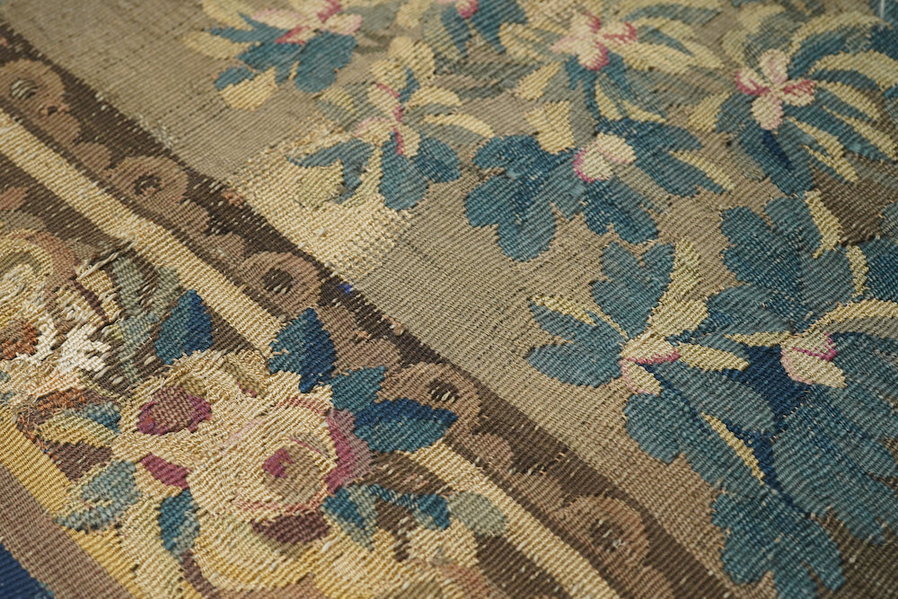 Antique Tapestry French Panel 3'8'' x 8'10''