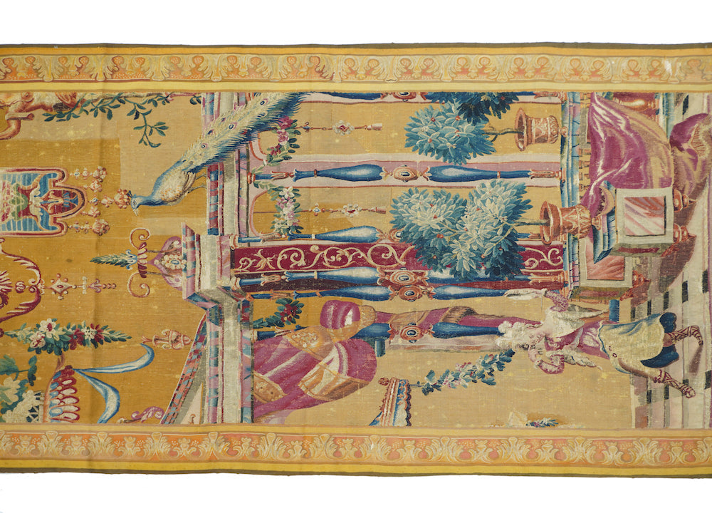 Antique French Panel Tapestry 3'11'' x 7'8''